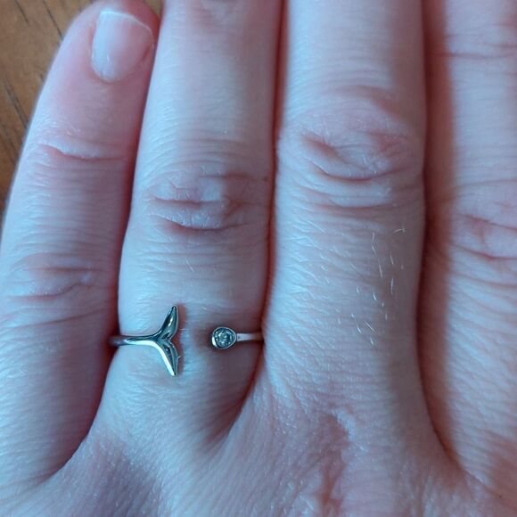 925 Sterling Silver Mermaid Ring - Picture 5 of 6